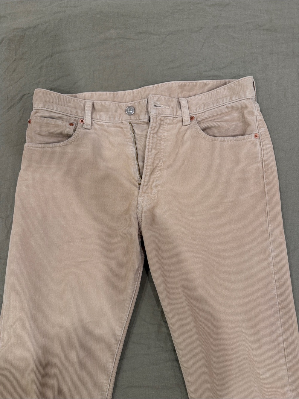 Buck Mason Beige Corduroy Pants